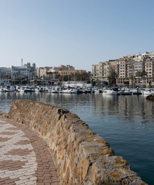 Vista del puerto deportivo de Ceuta Marina Hércules